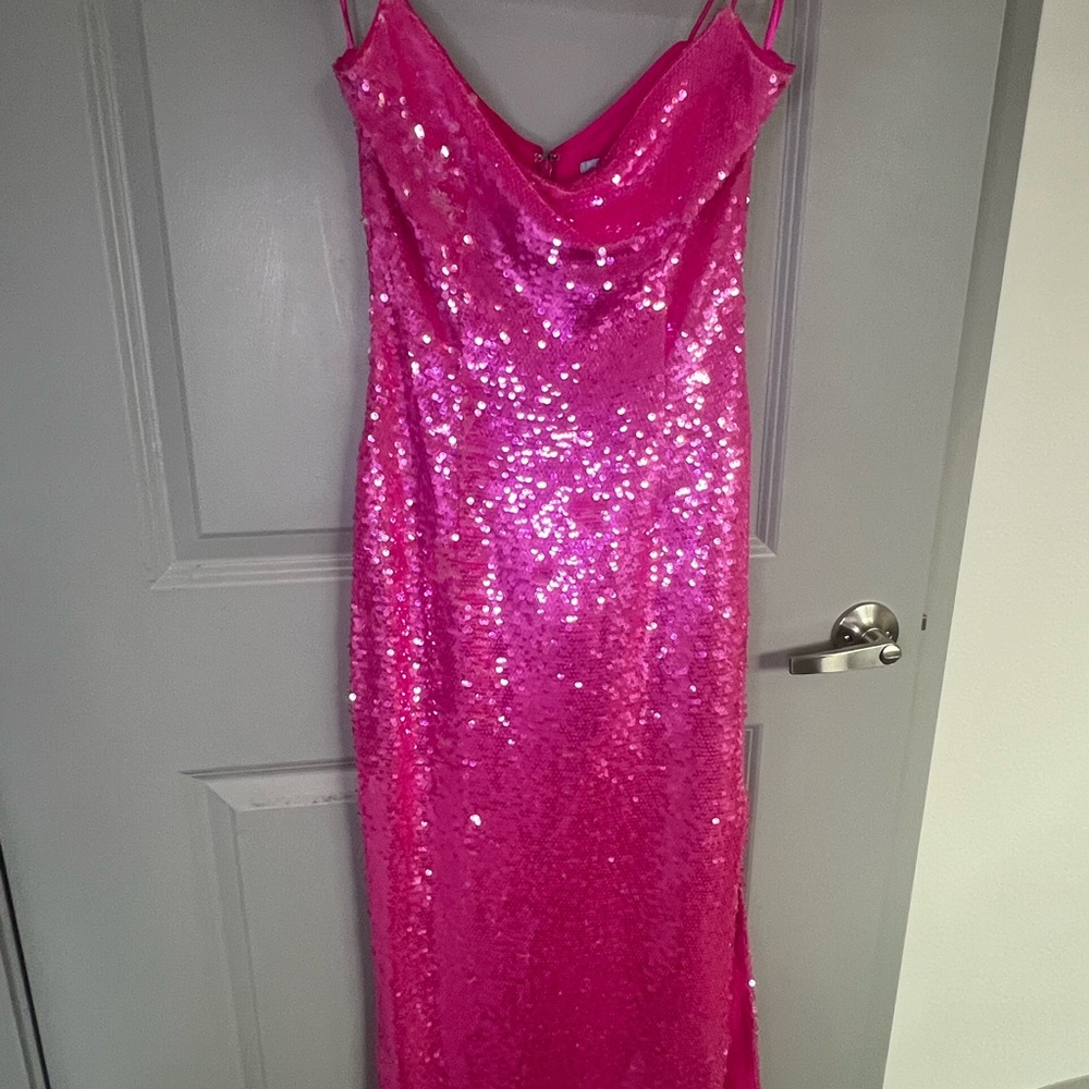 ANTONIO MELANI Fuchsia Sequin Dress
